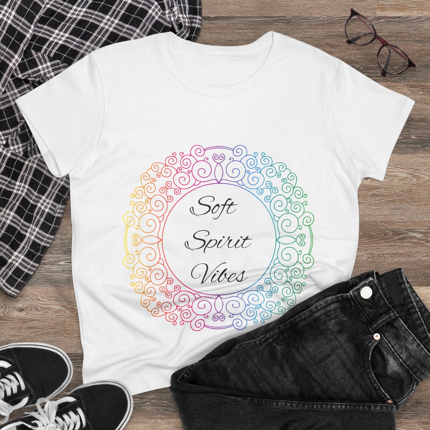 Soft Spirit Vibes Women's Cotton Tee