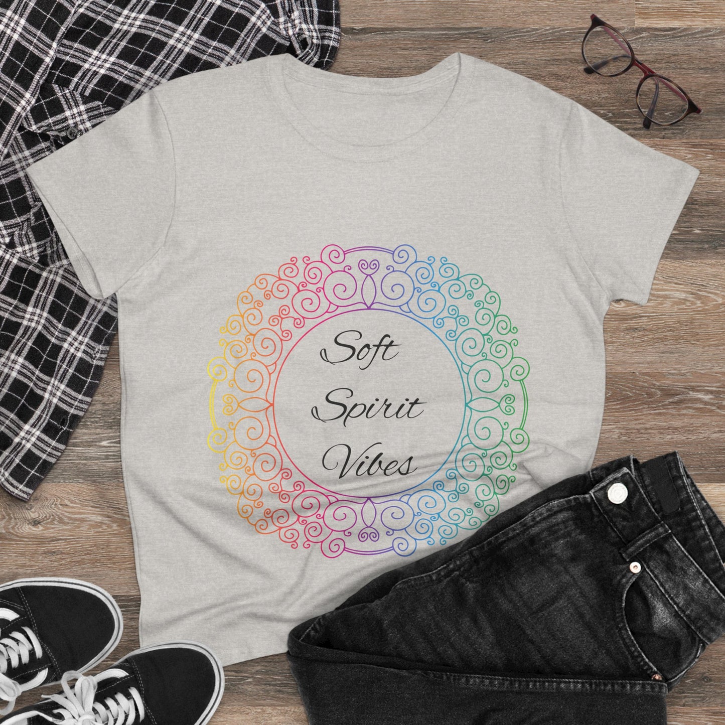 Soft Spirit Vibes Women's Cotton Tee