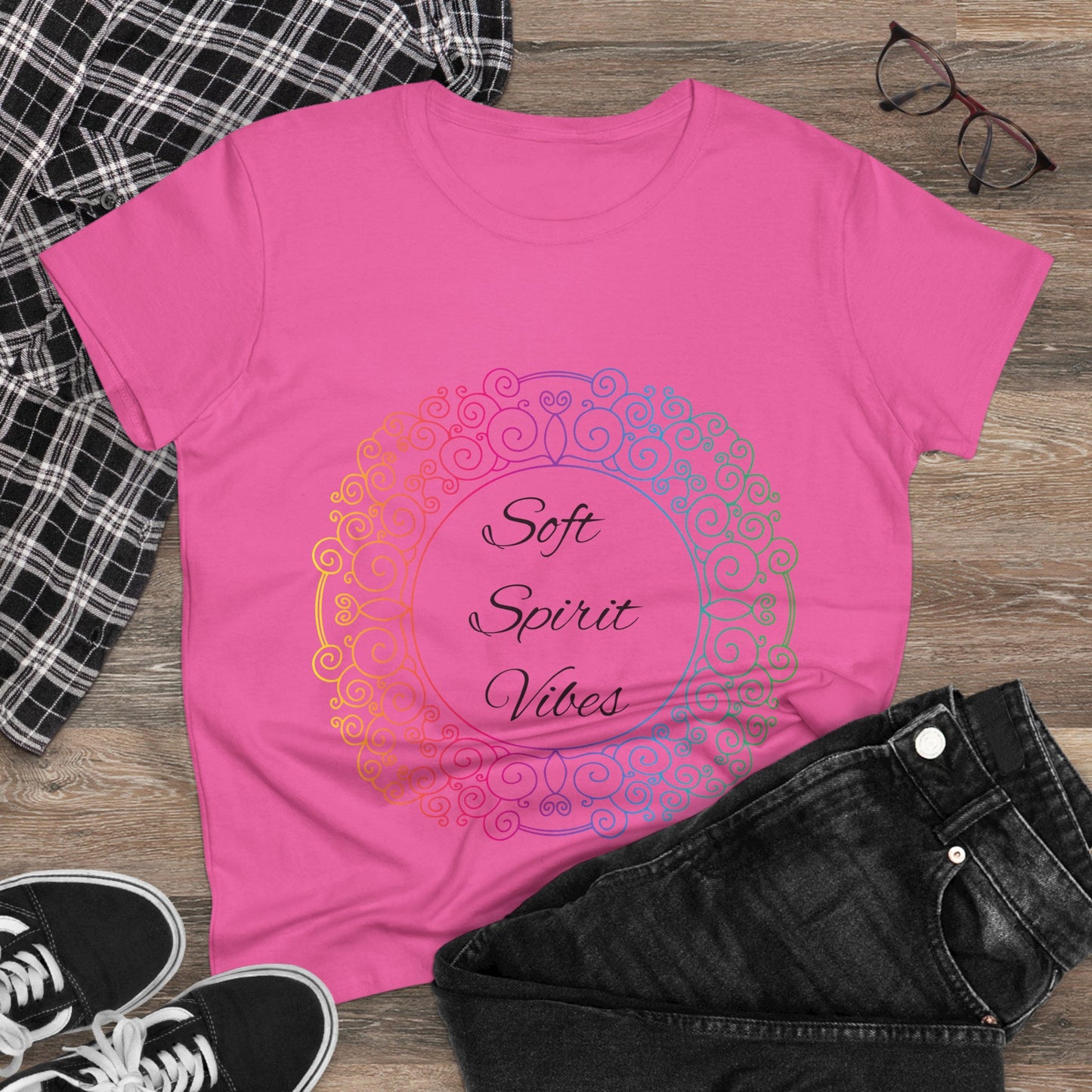 Soft Spirit Vibes Women's Cotton Tee