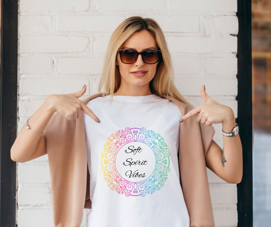Soft Spirit Vibes Women's Cotton Tee